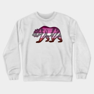 Lesbian Pride Bear! Crewneck Sweatshirt